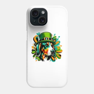 Bavarian Mountain Scent Hound Celebrates Saint Patrick's Day Phone Case