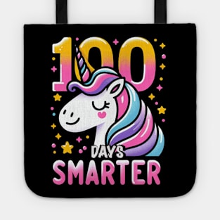 100 days smarter, adorable unicorn Tote