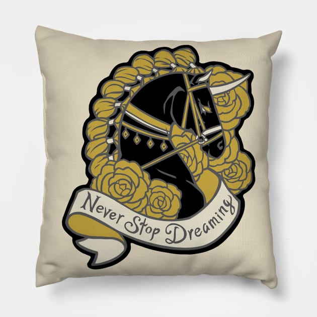 Never Stop Dreaming Pillow by Kutty Sark