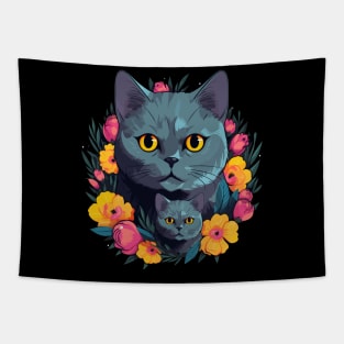 British Shorthair Mothers Day Tapestry