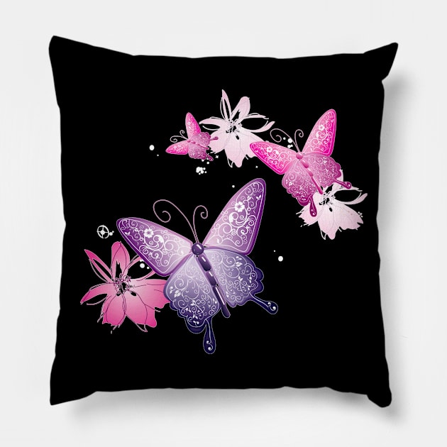 Butterfly Pillow by HTTC