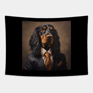 Gordon Setter Dog in Suit Tapestry