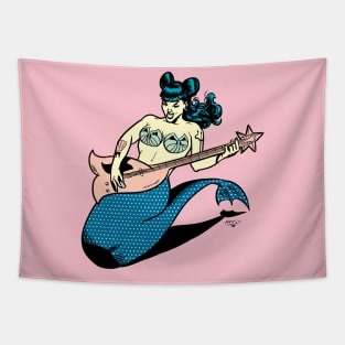 Rockabilly Mermaid Tapestry