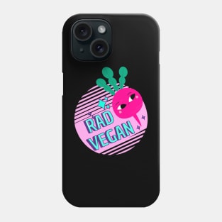 Rad Cool Radish Vegetable Vegan Pun Vaporwave Phone Case