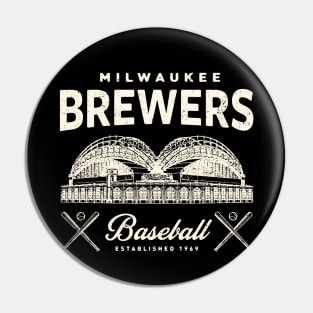 Milwaukee Brewers 1 by Buck Tee Originals Pin