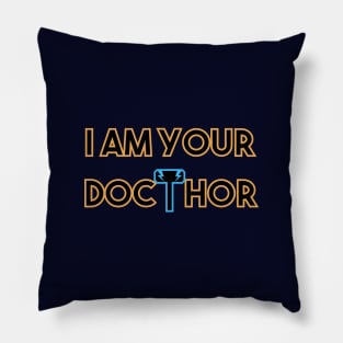 Doctor and Thor Pun Pillow