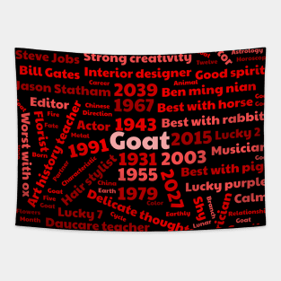 Year of the goat 2027 Tapestry