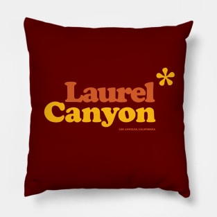 Vintage Laurel Canyon Jasmine flower logo 1970's Pillow