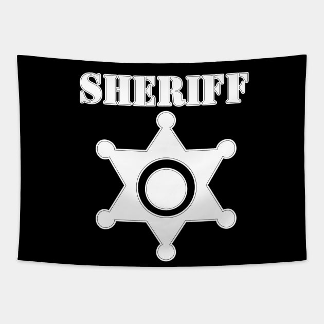 women's t-shirt guard of the sheriff. Tapestry by fansterppk