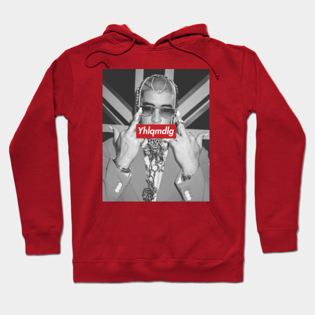 red bad bunny hoodie