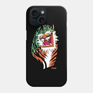 crazy tiger Phone Case