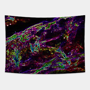 Black Panther Art - Glowing Edges 418 Tapestry