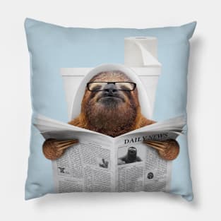 Sloth in Toilet Pillow