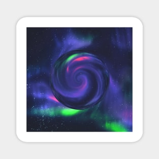 Aurora Borealis Galaxy Night Sky Magnet