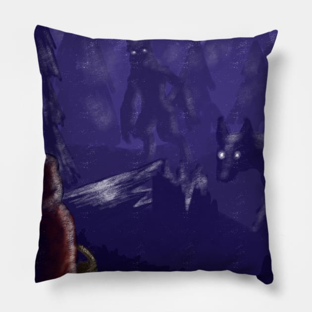 Horror fairytale Pillow by Berkanna