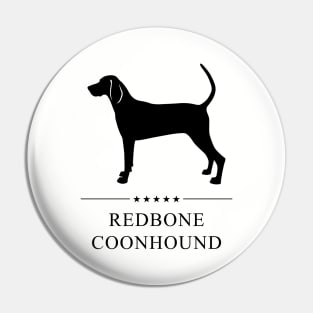 Redbone Coonhound Black Silhouette Pin