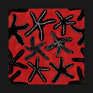 Red Batik Starfish T-Shirt