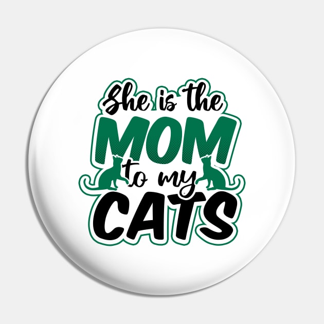 Cat Couple Shirt | Mom To My Cats Pin by Gawkclothing