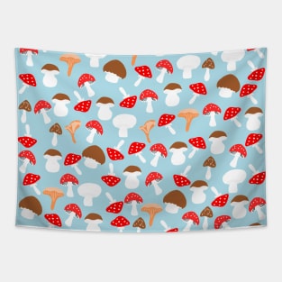 Cute Mushrooms Print Tapestry