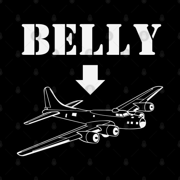 Belly Bomber funny food airplane joke by Frolic and Larks