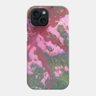 Abstract Caladium In Nature Phone Case