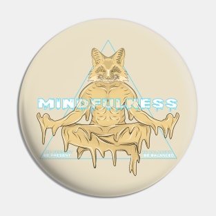 meditation fox Pin