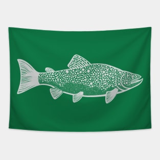 Brown Trout - freshwater fish design Tapestry