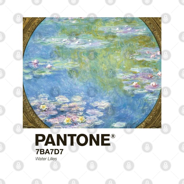 PANTONE MONET - Claude Monet's Water Lilies (1908) by Claude Monet landscape by theartistmusician