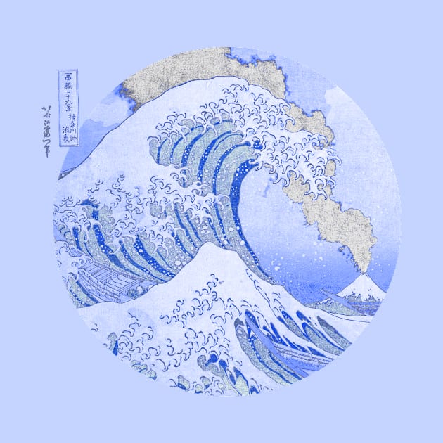 The Great Wave off Kanagawa With Mount Fuji Eruption by tonylonder