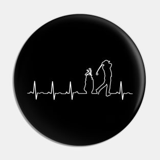 Golf Heartbeat Pin