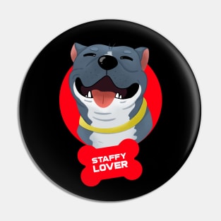 Staffy Lover Pin