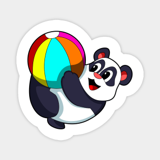 Panda with Beach ball Magnet