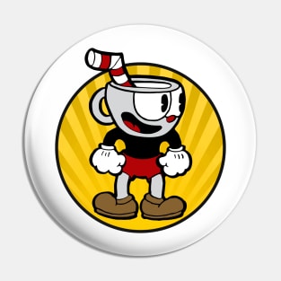 cuphead circle Pin