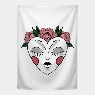 Floral Mask Tapestry