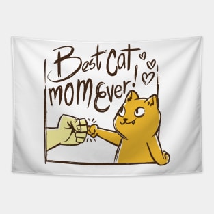 Purr-fect Cat Mom Tribute Tapestry