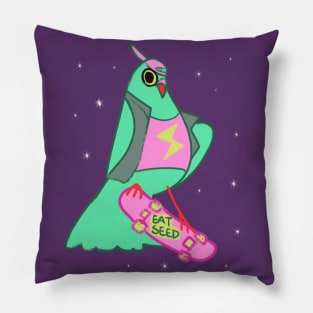 90's Punk Pigeon Pillow