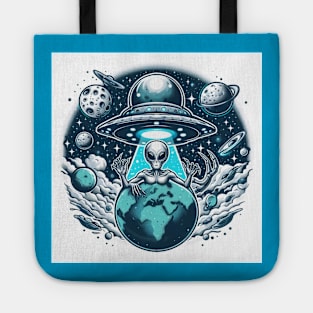 Grey Aliens in a UFO Tote