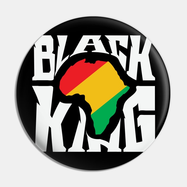 Black King, Black History Month, Black Lives Matter, African American History Pin by UrbanLifeApparel