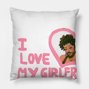 I love my girlfriend Frenchie Pillow