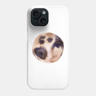 Gold and navy moon Phone Case