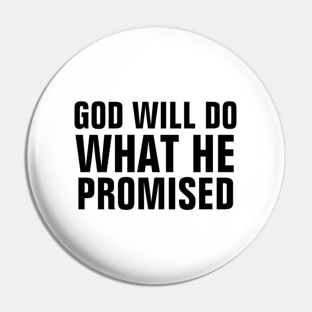 2 Peter 3:9 Bible Verse KJV God Will Do What He Promised - Christian Quote Pin by ChristianShirtsStudios