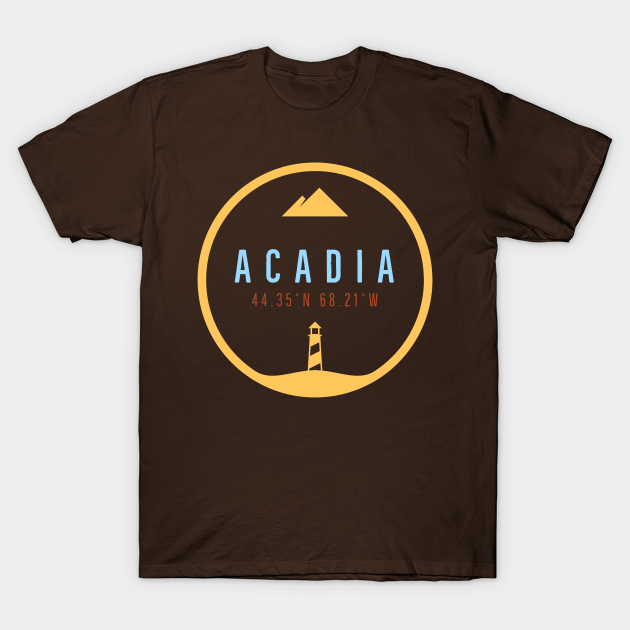 Discover Acadia National Park - Circle Badge - Acadia National Park - T-Shirt