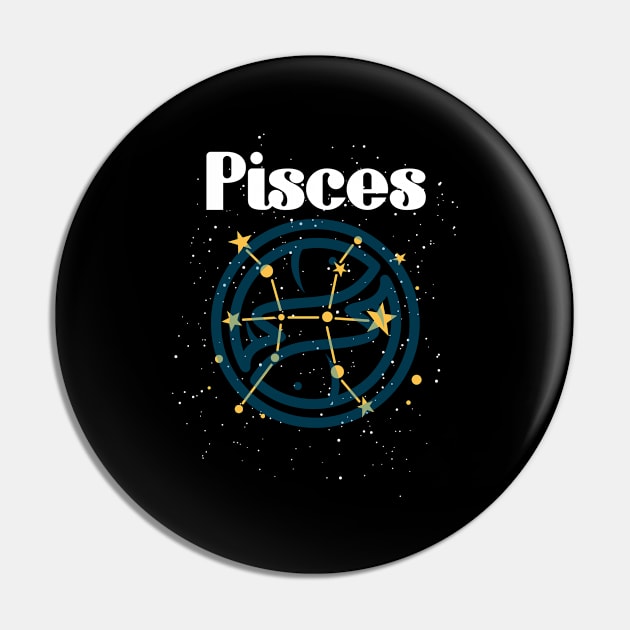 Pisces Zodiac Sign Astronomy Pin by merchmafia