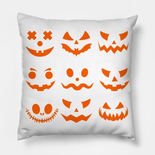 Halloween pumpkin scary face Pillow