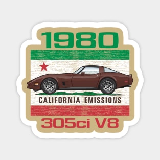 California Emissions Brown 1980 Magnet