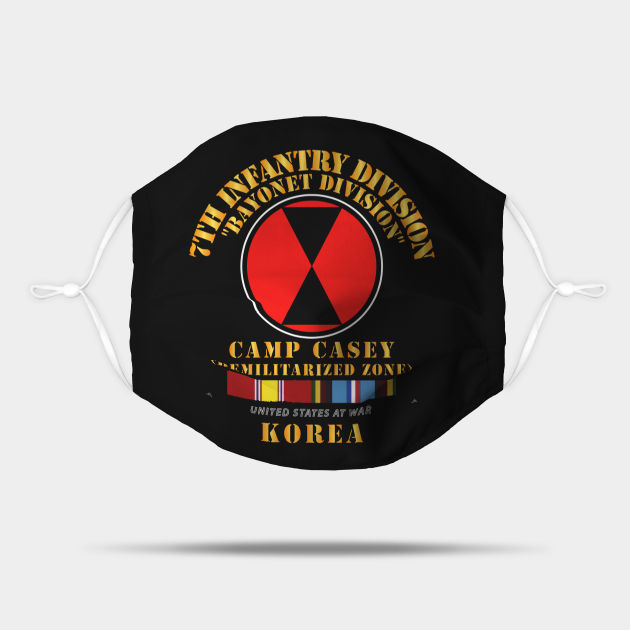 7th Infantry Division Korea Cp Casey w SVC Arrow Mask TeePublic