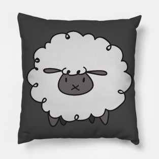 Fluffy White Sheep Pillow