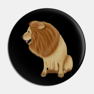 Lion Dog Animal Lovers Gift Pin