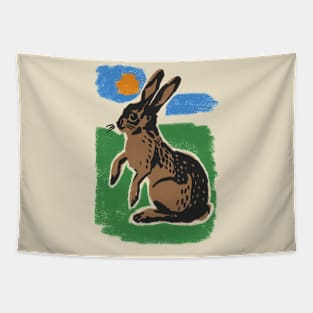 Brown Rabbit Tapestry