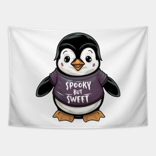 Penguin funny - spooky but sweet Tapestry